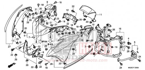 WINDLAUF, VORNE NC700DD de 2013
